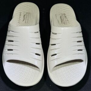 Skechers Off-White Slide Slip-ons